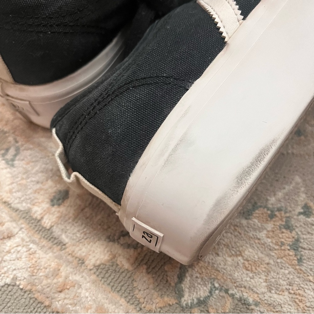 Adidas W 7.5 Black and White Platform Lace-Up Sneakers - Picture 7 of 13